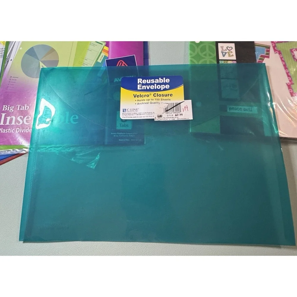 School Supplies SUPER LOT - 18 PIECES - Pencils - Folders - Dividers - Erasers
